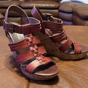 Mossimo Supply Co. Women's Brown Strappy Wedges